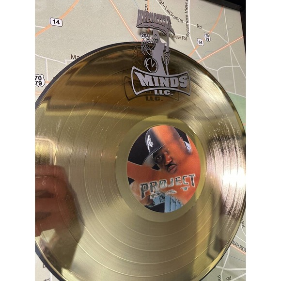 Three 6 Mafia Project Pat RIAA Platinum Gold Plaque Award Rap Juicy J DJ Paul - Picture 3 of 16